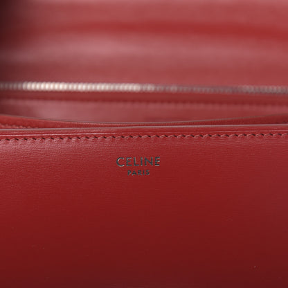 Celine Box Calfskin Medium Classic Box Flap Bag Red 7 of 14