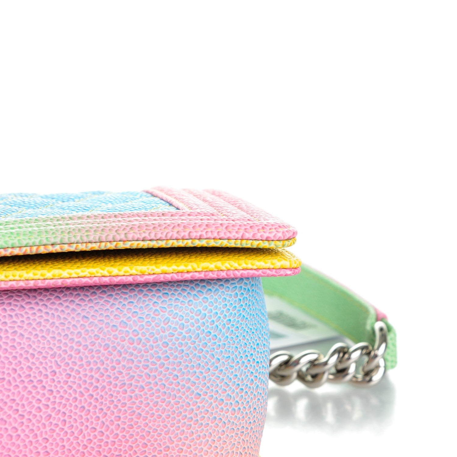 Chanel Caviar Quilted Medium Cuba Rainbow Boy Flap Multicolor 7 of 12
