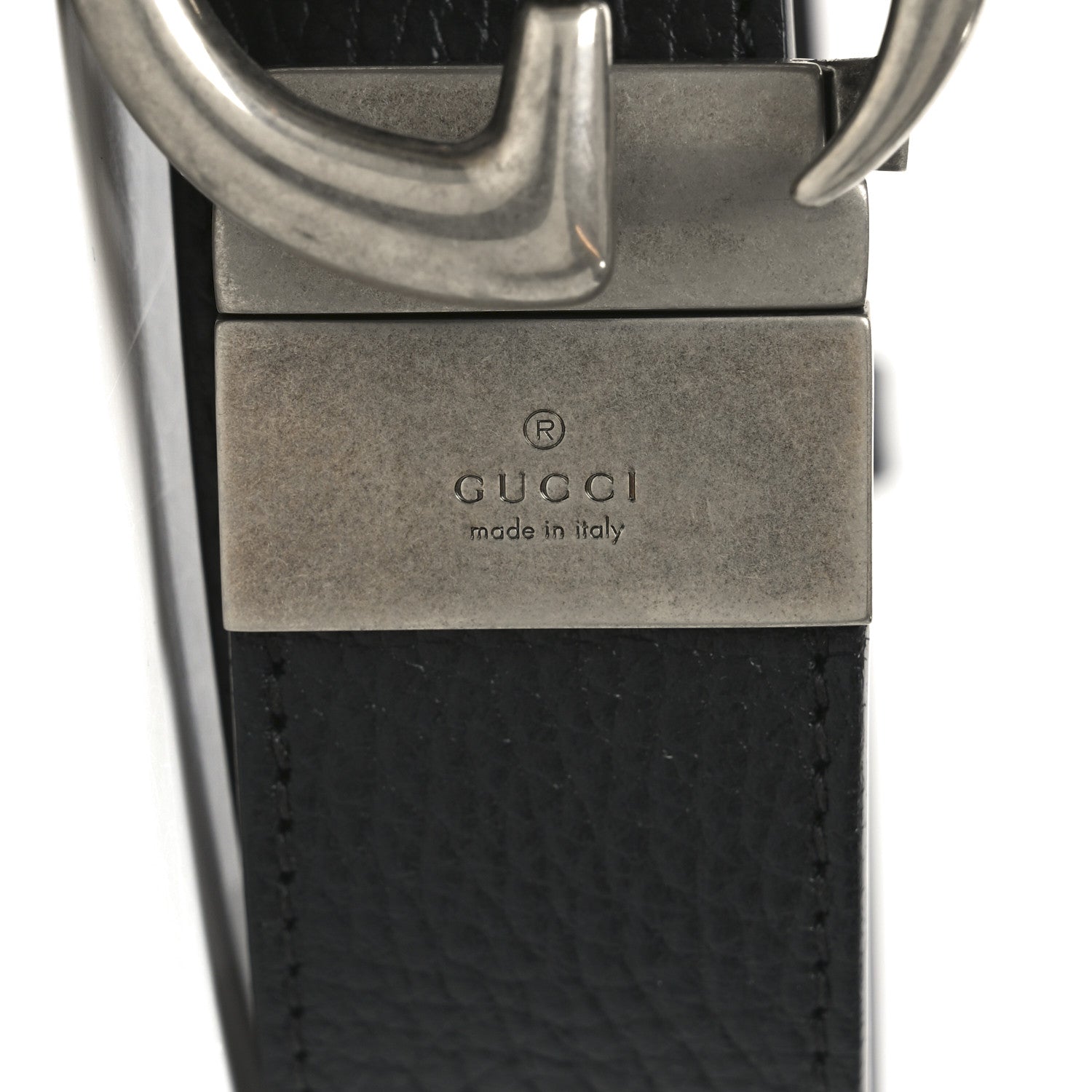 Gucci Calfskin Double G Reversible 80 32 Belt Black 1859739