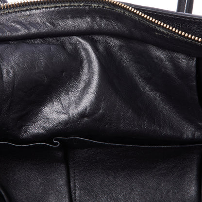Celine Smooth Calfskin Tweed Tartan Mini Luggage Midnight 9 of 9