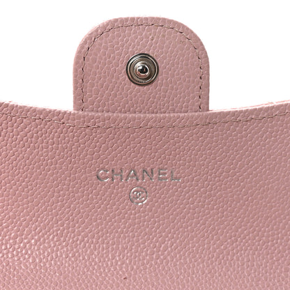 Chanel Caviar Quilted Flap Card Holder Wallet Light Pink 6 of 9