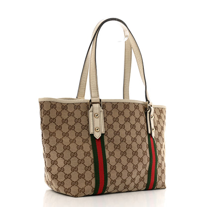 Gucci Monogram Medium Jolicoeur Tote White 3 of 17