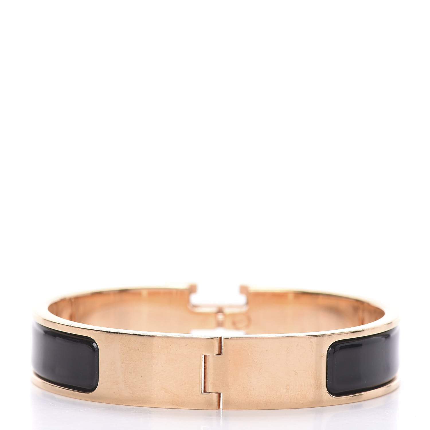 Hermes Enamel Narrow Clic Clac H Bracelet PM Black 4 of 4