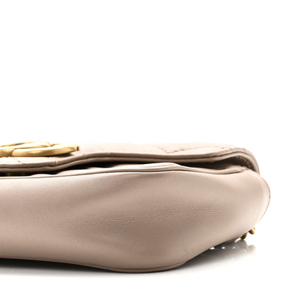 Gucci Calfskin Matelasse Super Mini GG Marmont Shoulder Bag Porcelain Rose 10 of 10