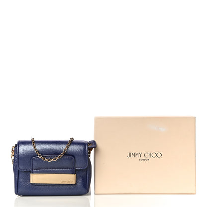 Jimmy Choo Metallic Calfskin Crossbody Bag Purple 12 of 12