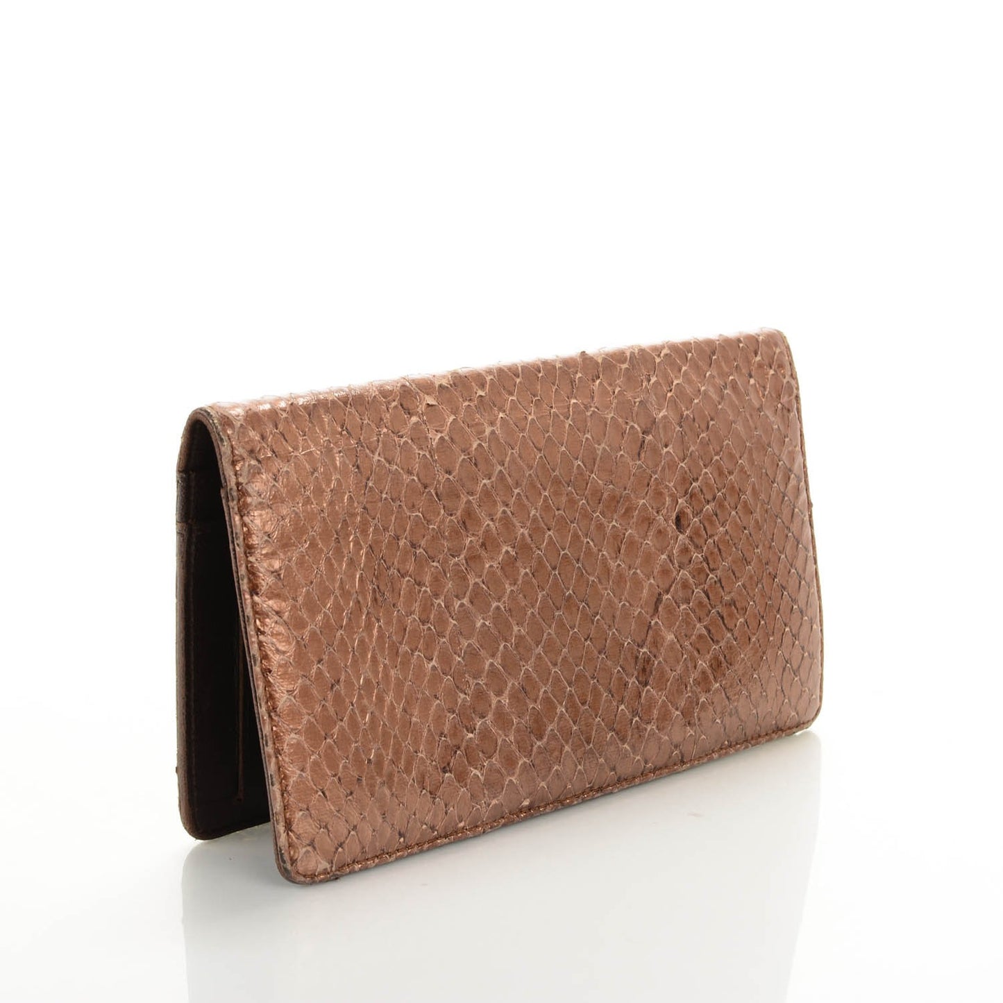 Metallic Python Yen Wallet Bronze