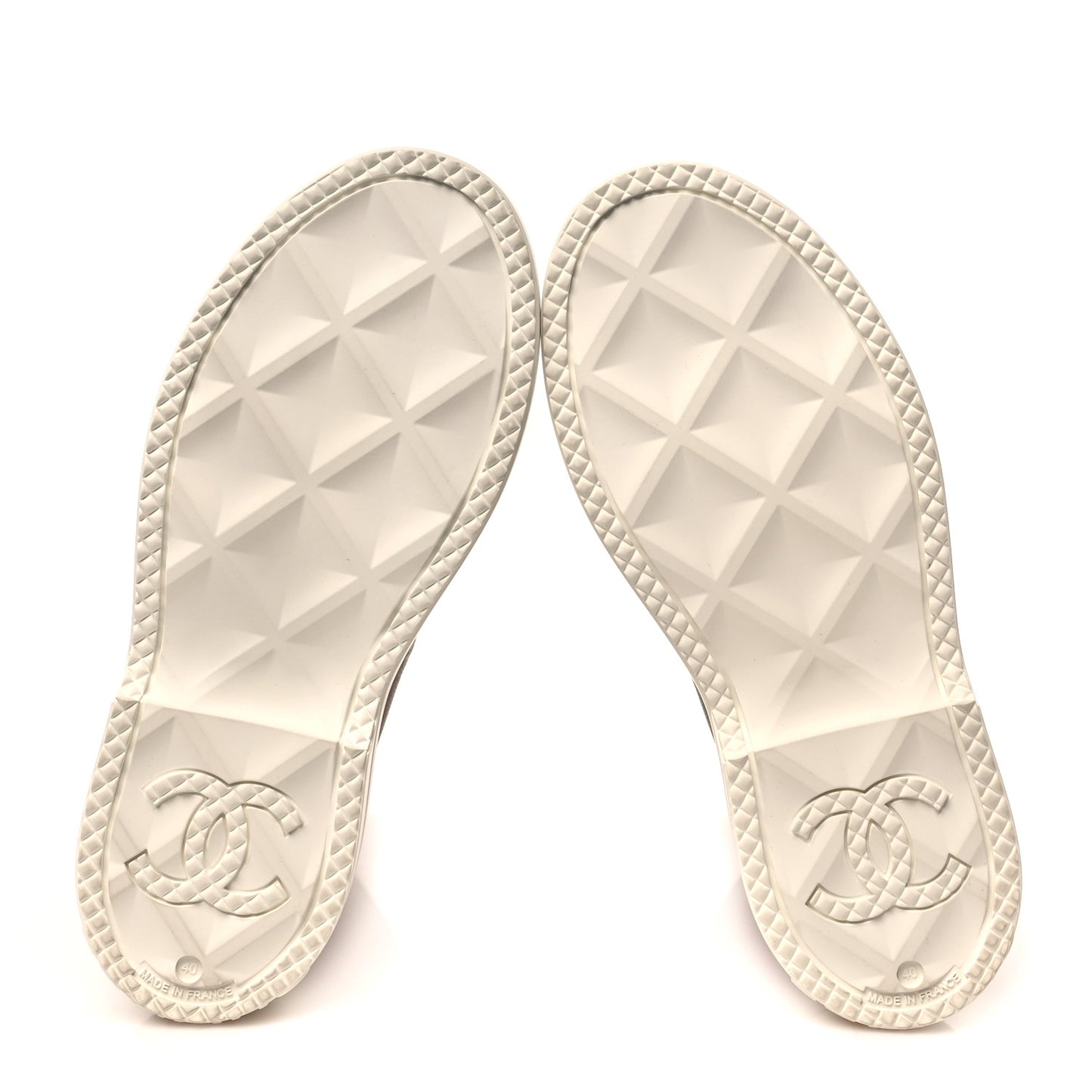 Caoutchouk CC High Boots 40 Beige White