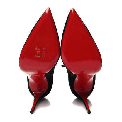 Christian Louboutin Suede So Kate Booty 100 Ankle Boots 38.5 Black 5 of 8