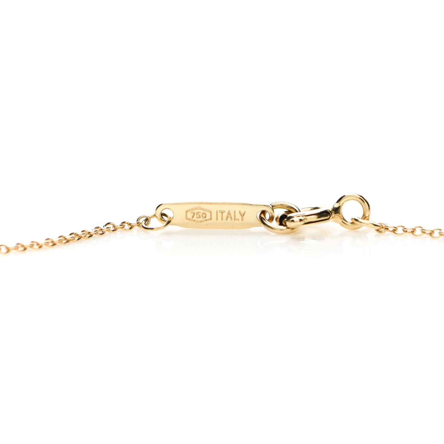 18K Yellow Gold Return to Tiffany Heart Lock Pendant Necklace