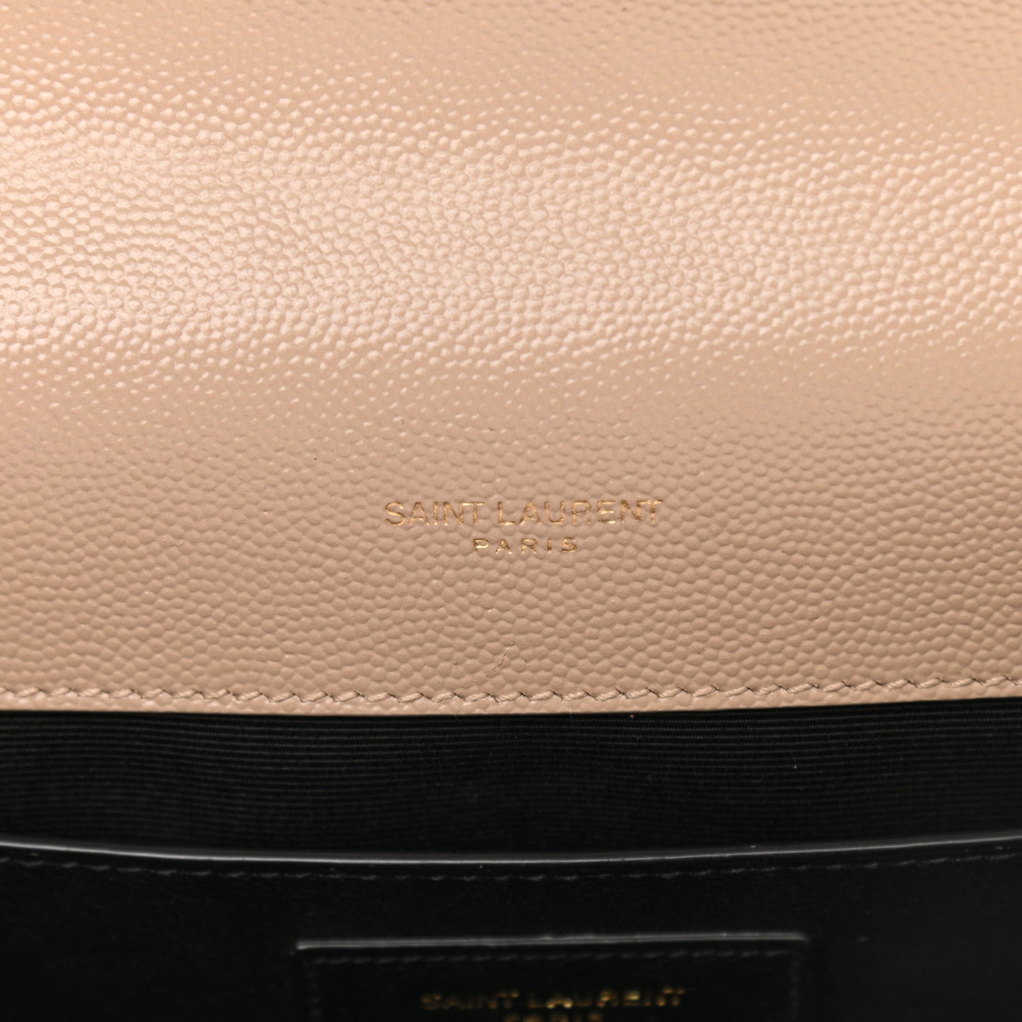 Grain De Poudre Textured Mixed Matelasse Medium Triquilt Monogram Satchel Dark Beige