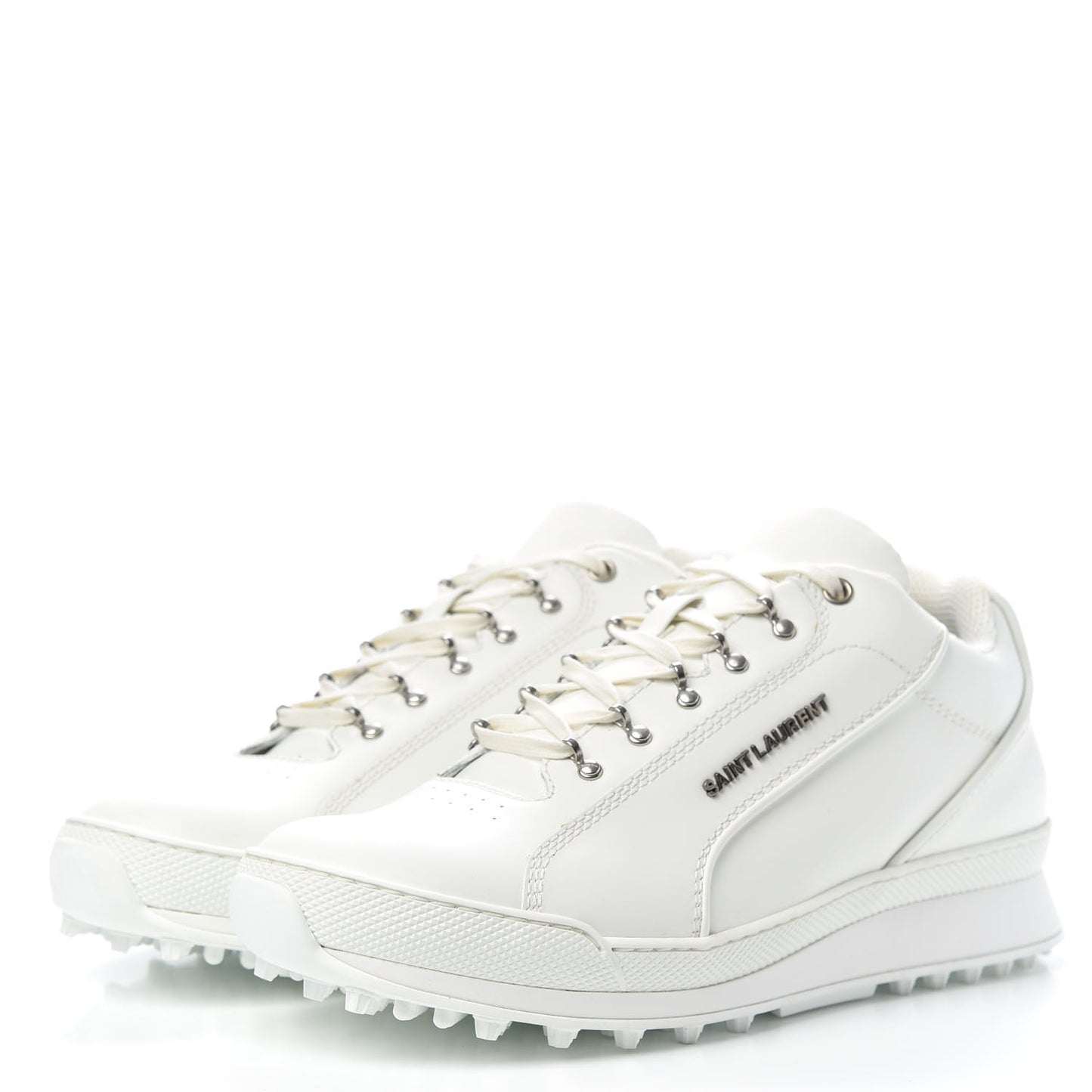 Calfskin Jump Low Top Sneakers 41 Optic White