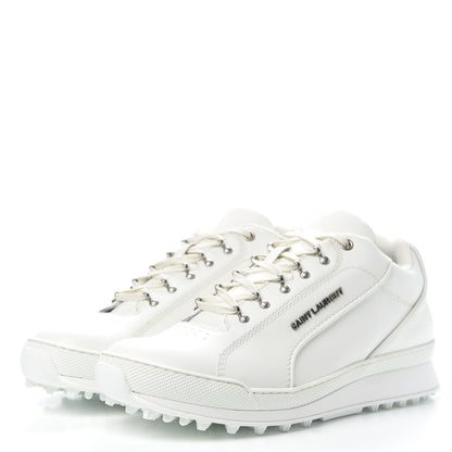 Saint Laurent Calfskin Jump Low Top Sneakers 41 Optic White 3 of 8