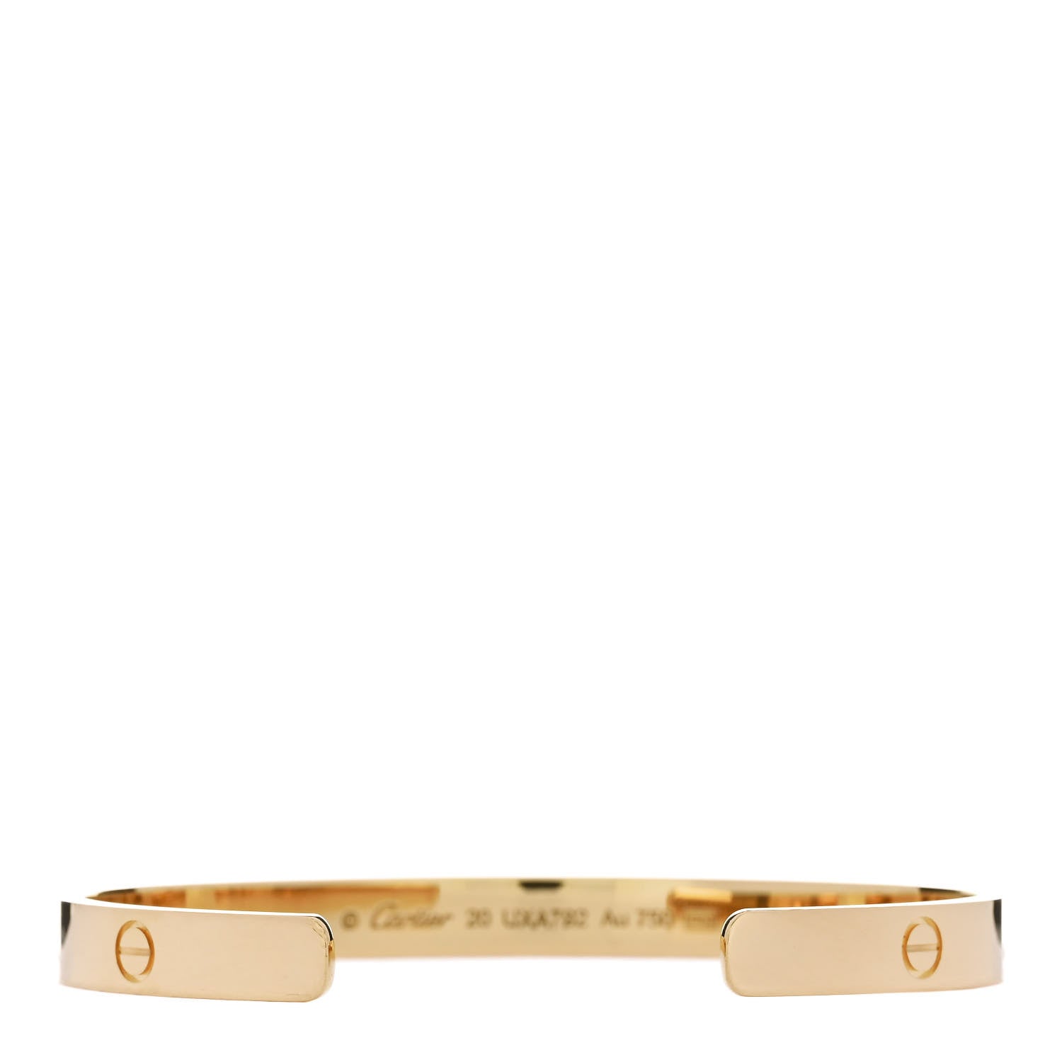 Cartier 18K Yellow Gold LOVE Cuff Bracelet 20 2 of 4