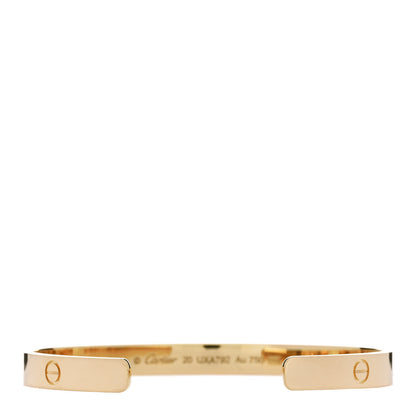 Cartier 18K Yellow Gold LOVE Cuff Bracelet 20 2 of 4