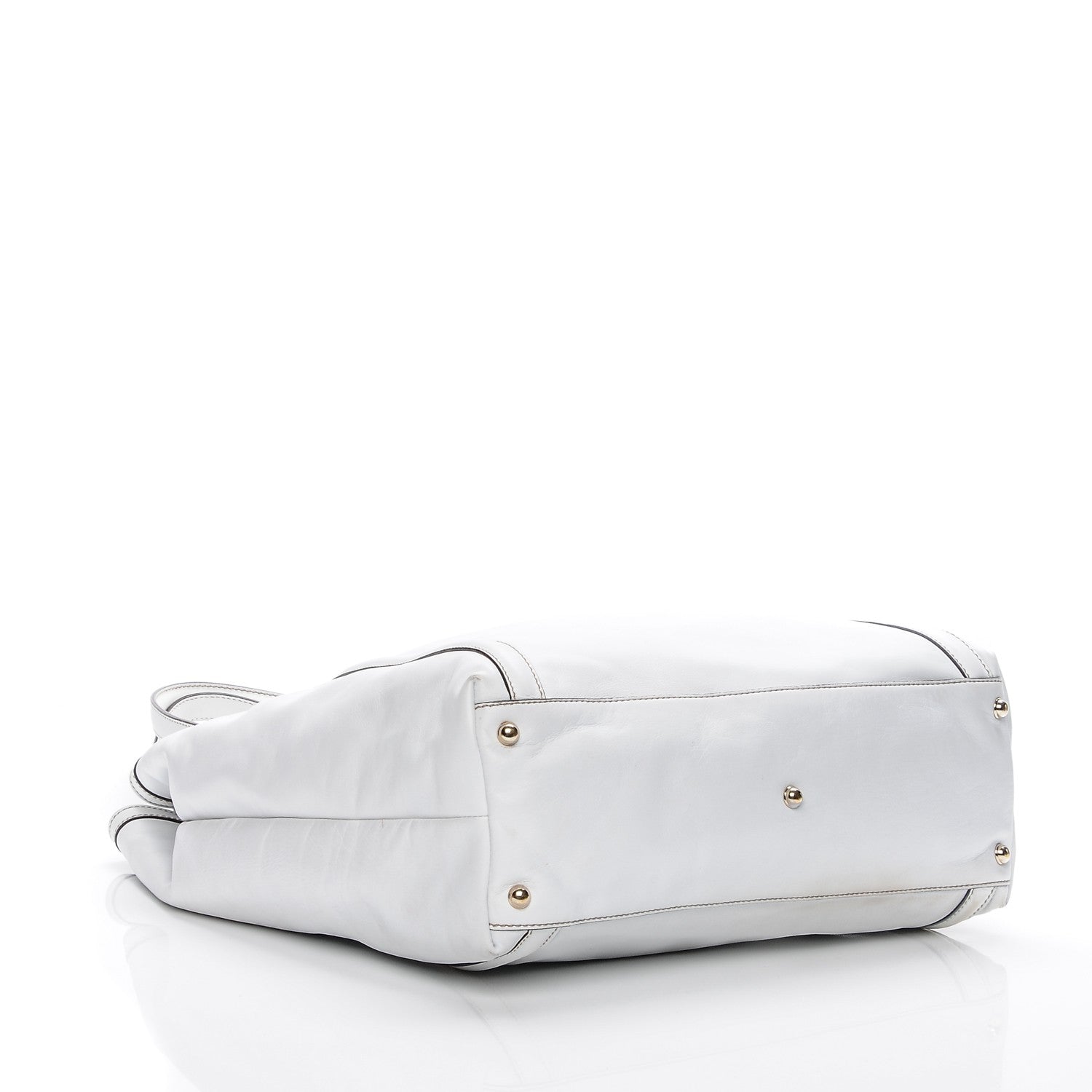 Gucci Calfskin Large Britt Shoulder Bag Off White 5 of 15