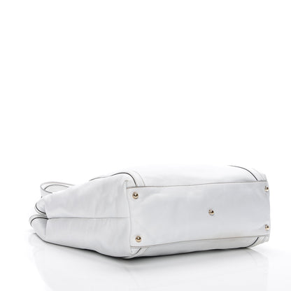 Gucci Calfskin Large Britt Shoulder Bag Off White 5 of 15