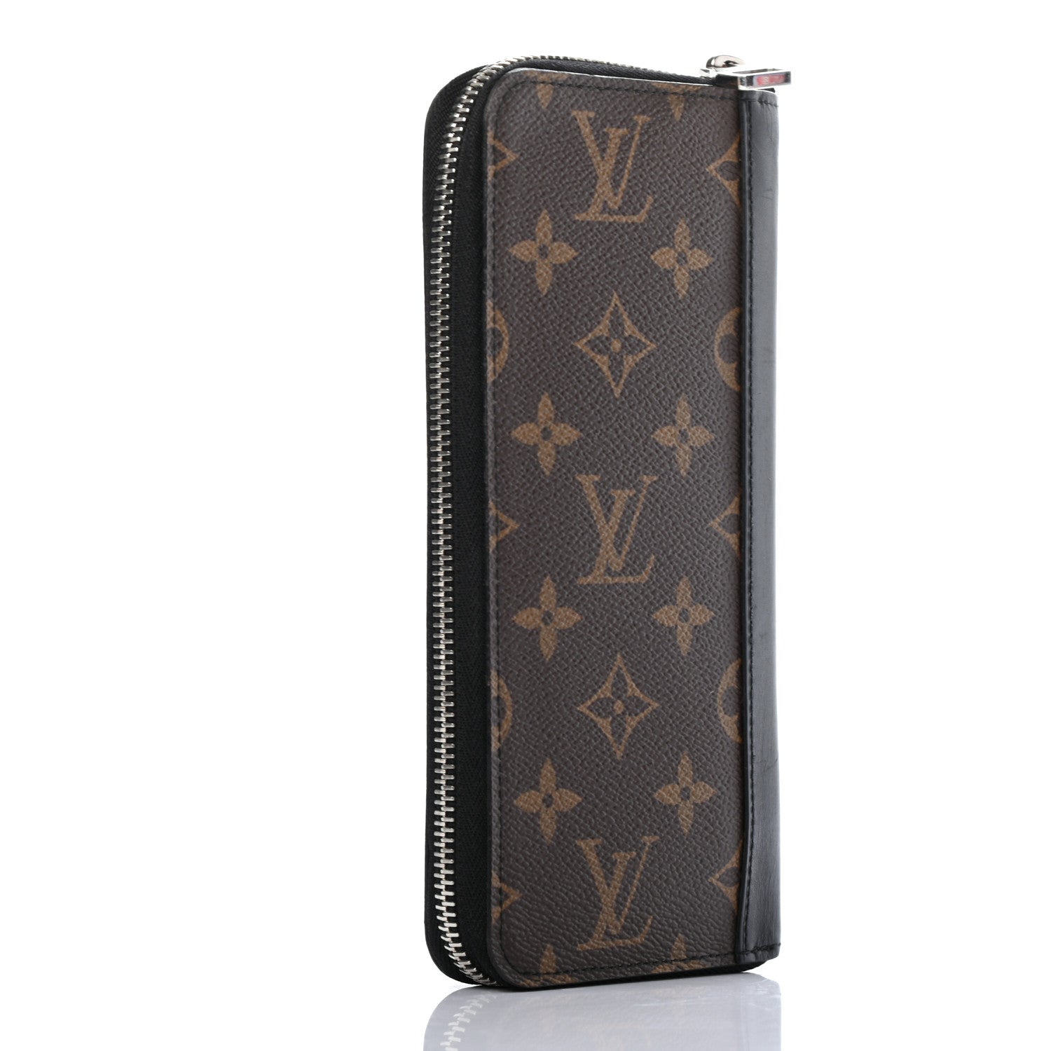 Louis Vuitton Monogram Macassar Vertical Zippy Wallet 3 of 6
