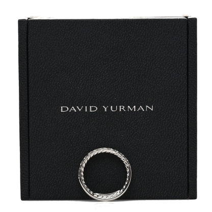 David Yurman Platinum Diamond 2.8mm Partway Eternity Wedding Band Ring 51 5.75 5 of 5