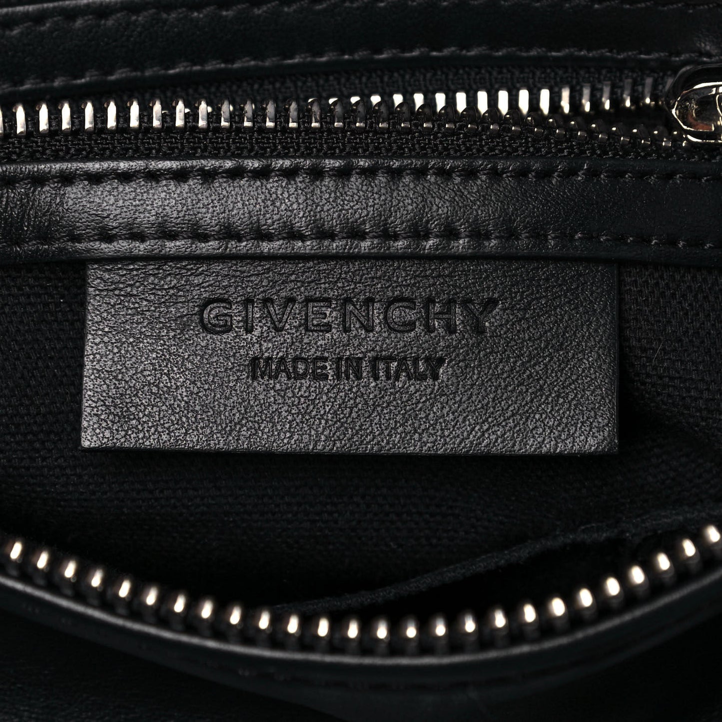 Calfskin Small Pandora Logo Strap Black