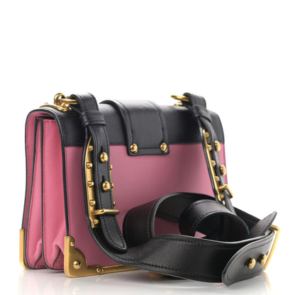 Prada City Calf Saffiano Cahier Bag Fuxia Black 3 of 11