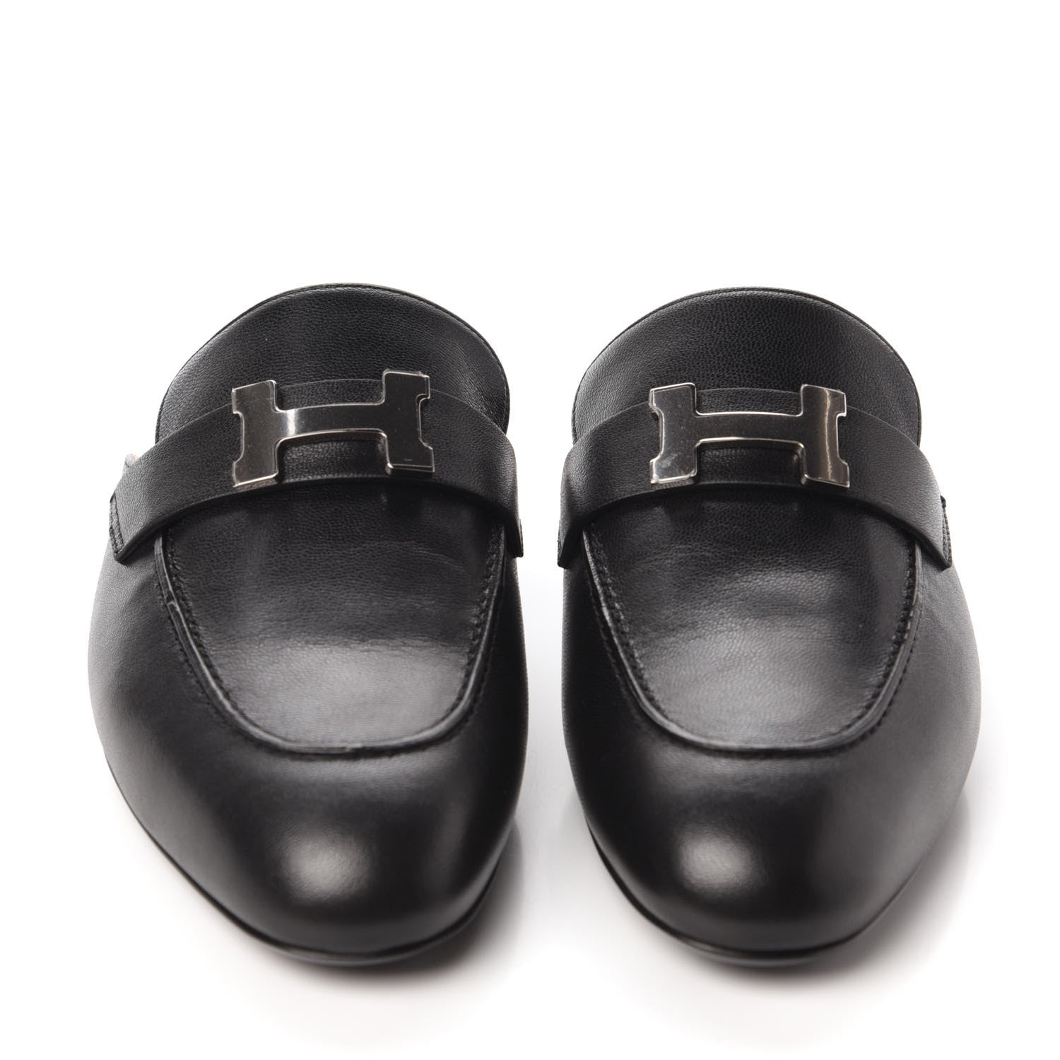 Hermes Goatskin Trocadero Mule 37 Black 2 of 9