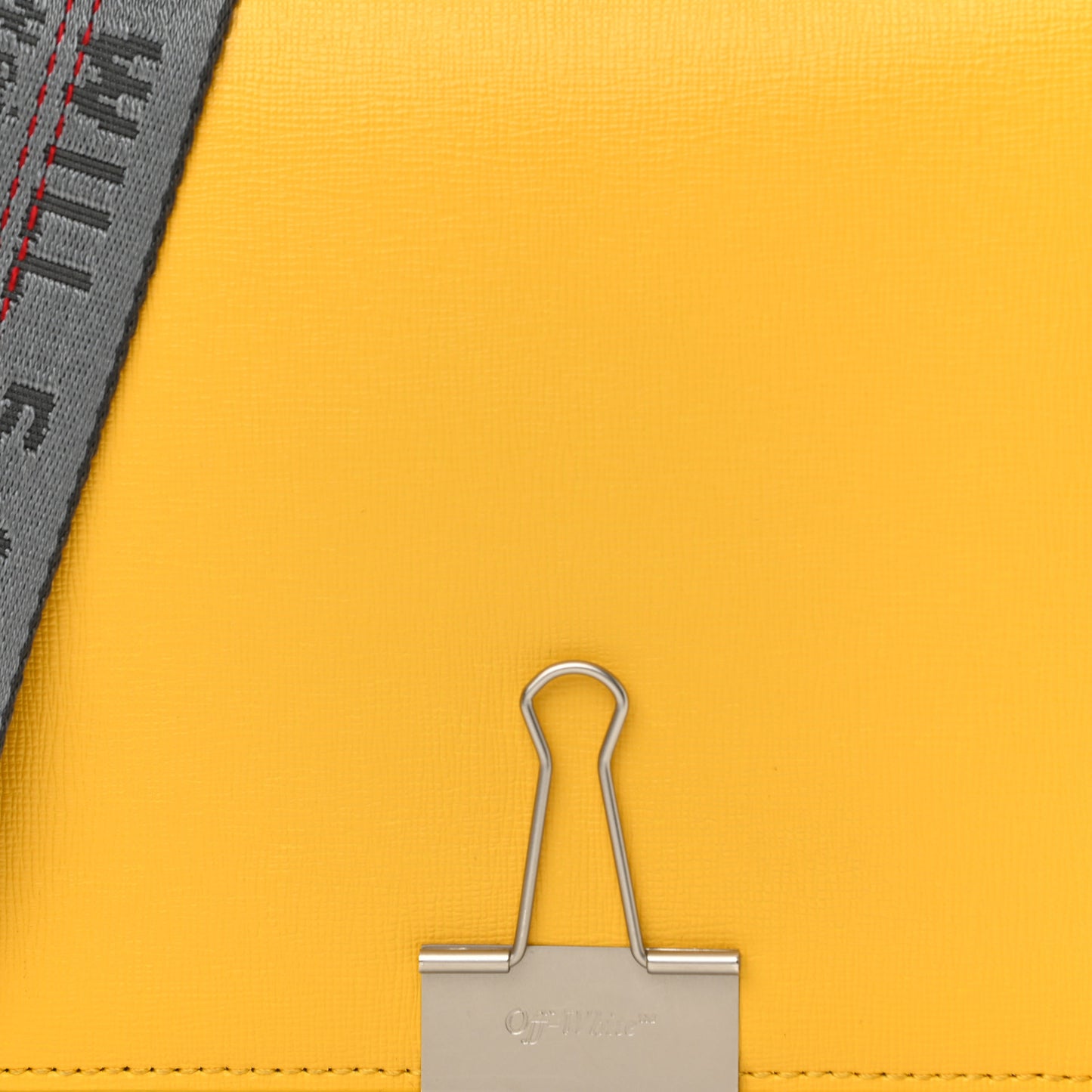 Saffiano Binder Flap Bag Yellow