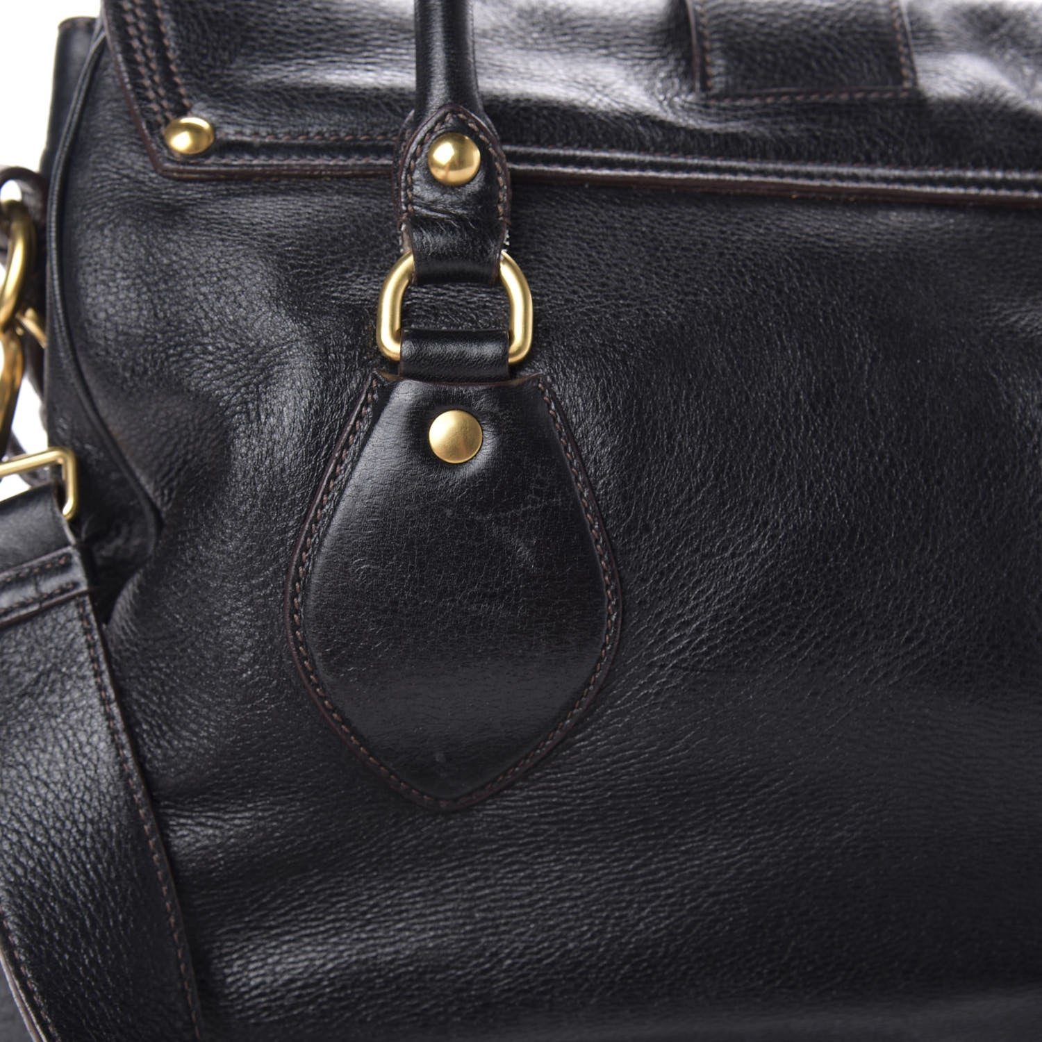 Prada Cervo Deerskin Bag Black 12 of 21