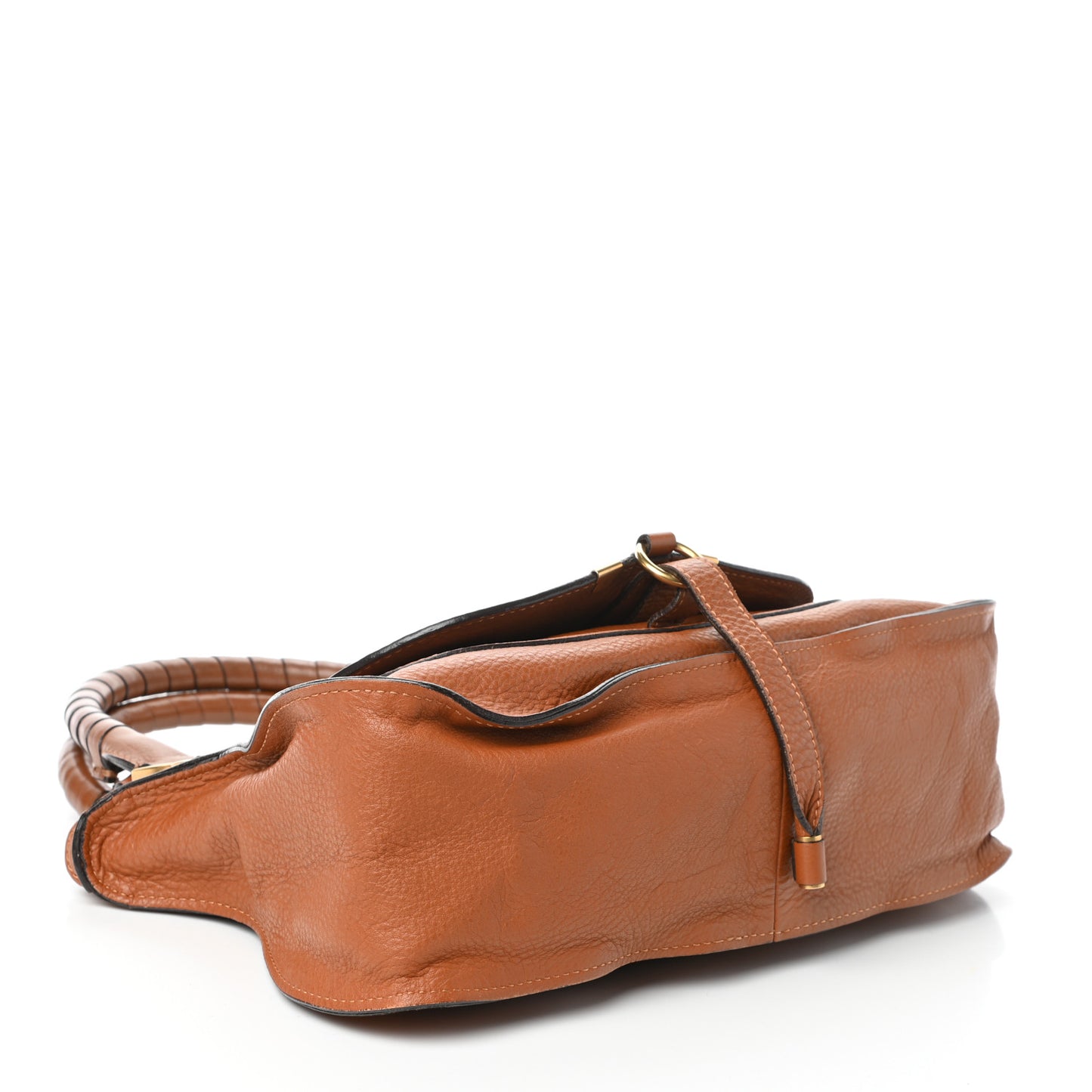 Calfskin Small Marcie Satchel Tan