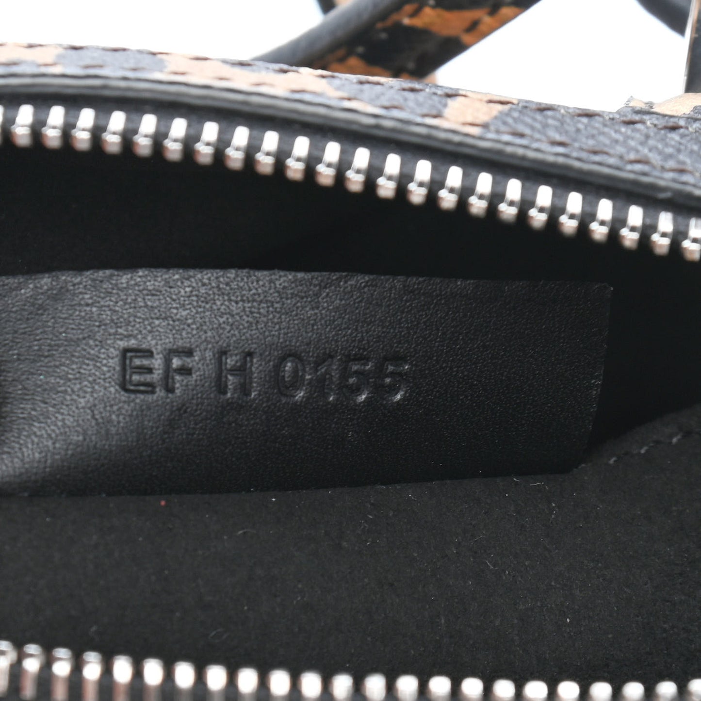Grained Calfskin Leopard Print Micro Lucrezia