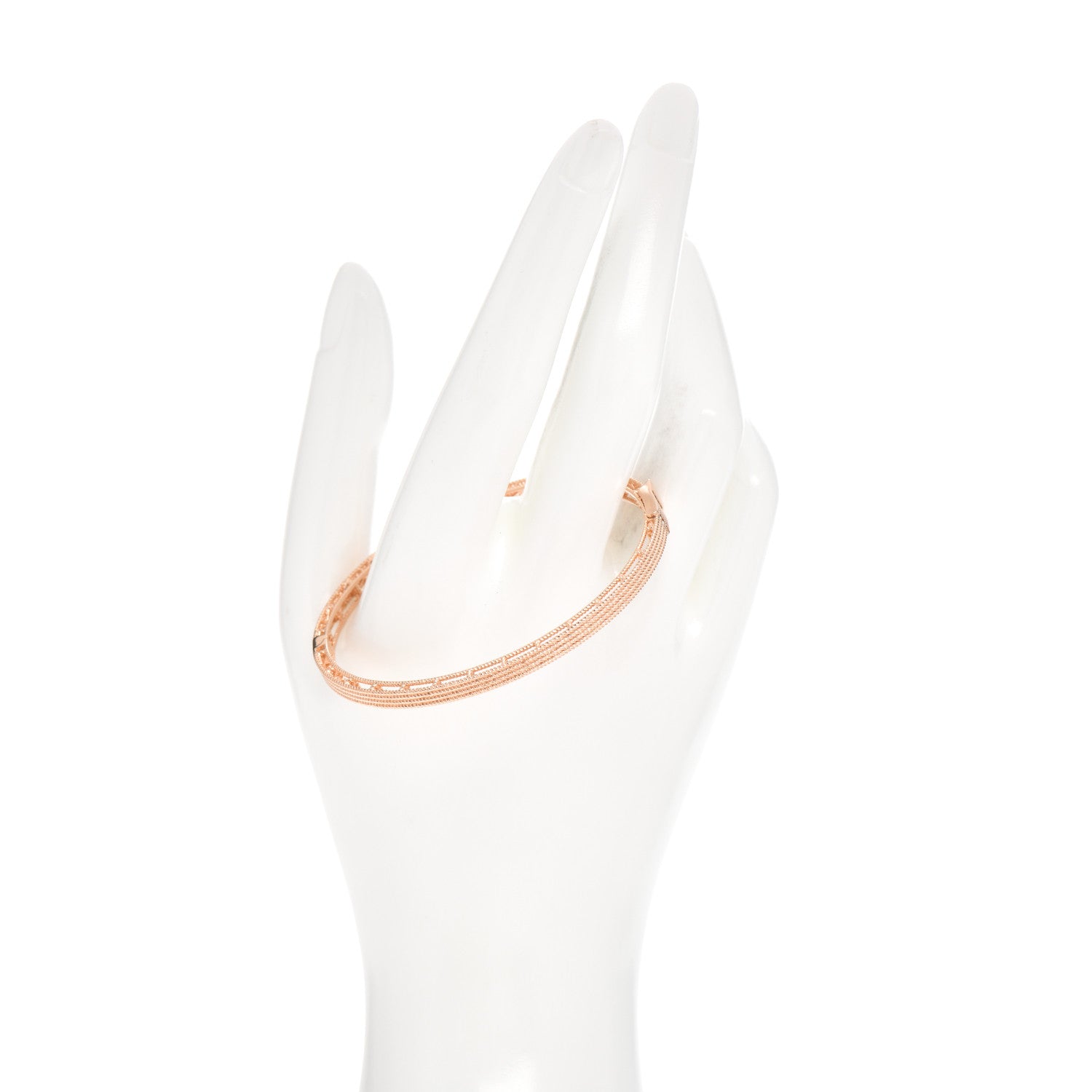 Roberto Coin 18K Rose Gold Symphony Barocco Bangle 2 of 4