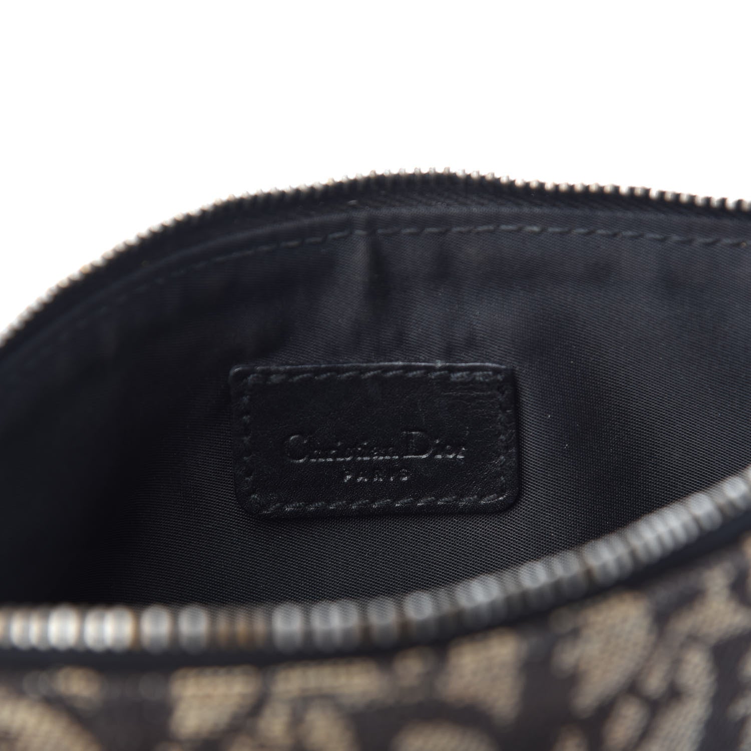 Christian Dior Monogram Mini Saddle Pochette Black 6 of 9