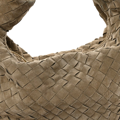 Bottega Veneta Suede Calfskin Intrecciato Teen Jodie Hobo Beige 8 of 10