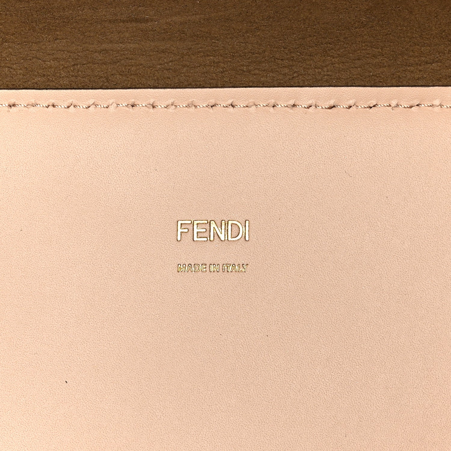 Fendi Vitello King Plexiglass Logo Embossed Medium Fendi Sunshine Shopper Tote Light Rose 6 of 8