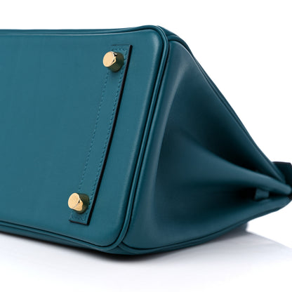 Hermes Swift Birkin 25 Vert Bosphore 9 of 10