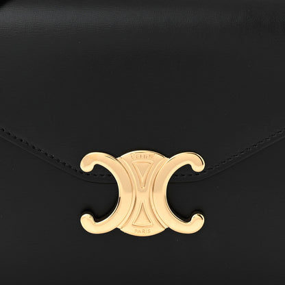 Celine Shiny Calfskin Triomphe Margo Wallet on Chain Black 8 of 11