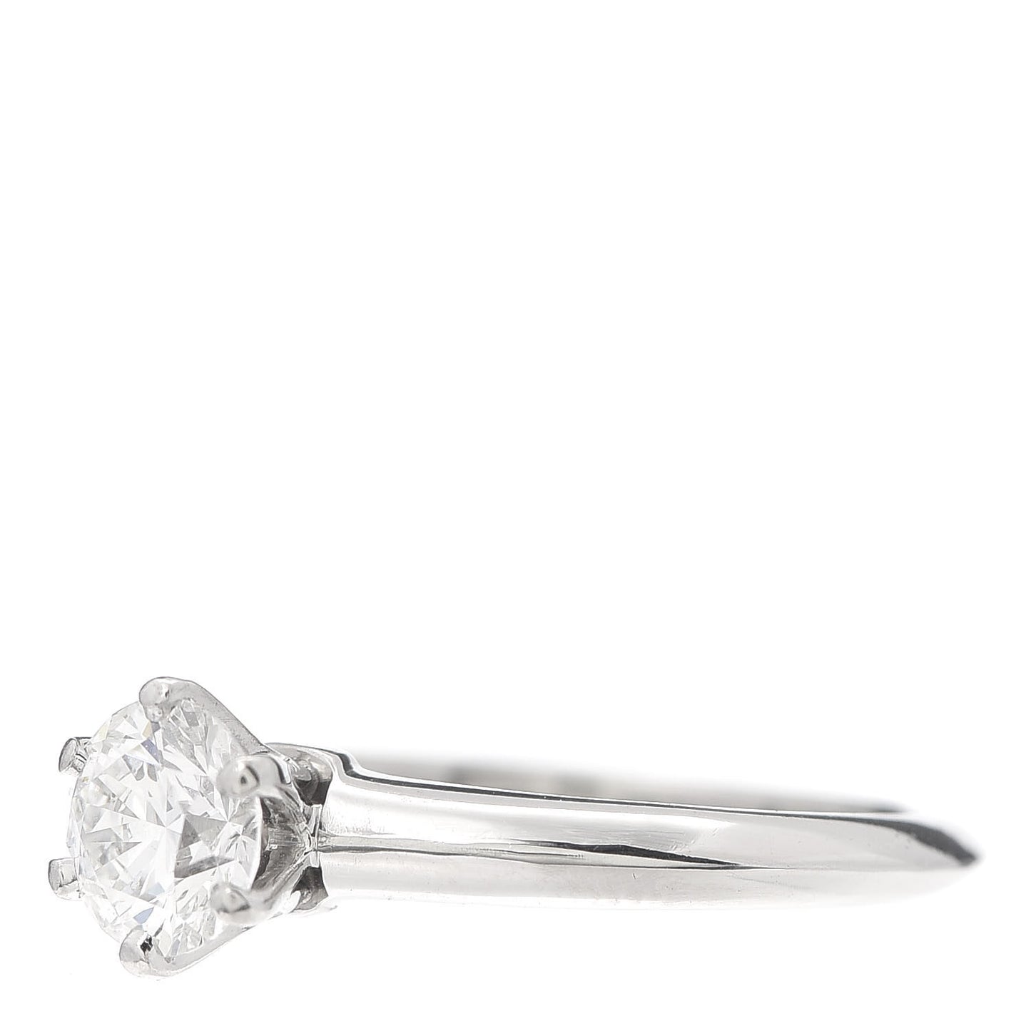 Platinum Diamond .80ct Solitaire Engagement Ring 52 6