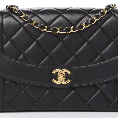 Chanel Lambskin Quilted Medium Single Flap Black 9 of 14