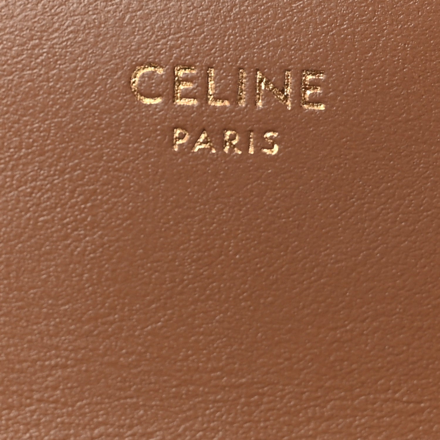 Celine Shiny Calfskin Triomphe Flap Card Holder Bronze 6 of 8