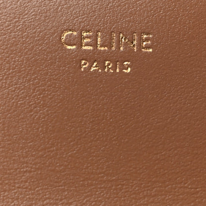 Celine Shiny Calfskin Triomphe Flap Card Holder Bronze 6 of 8