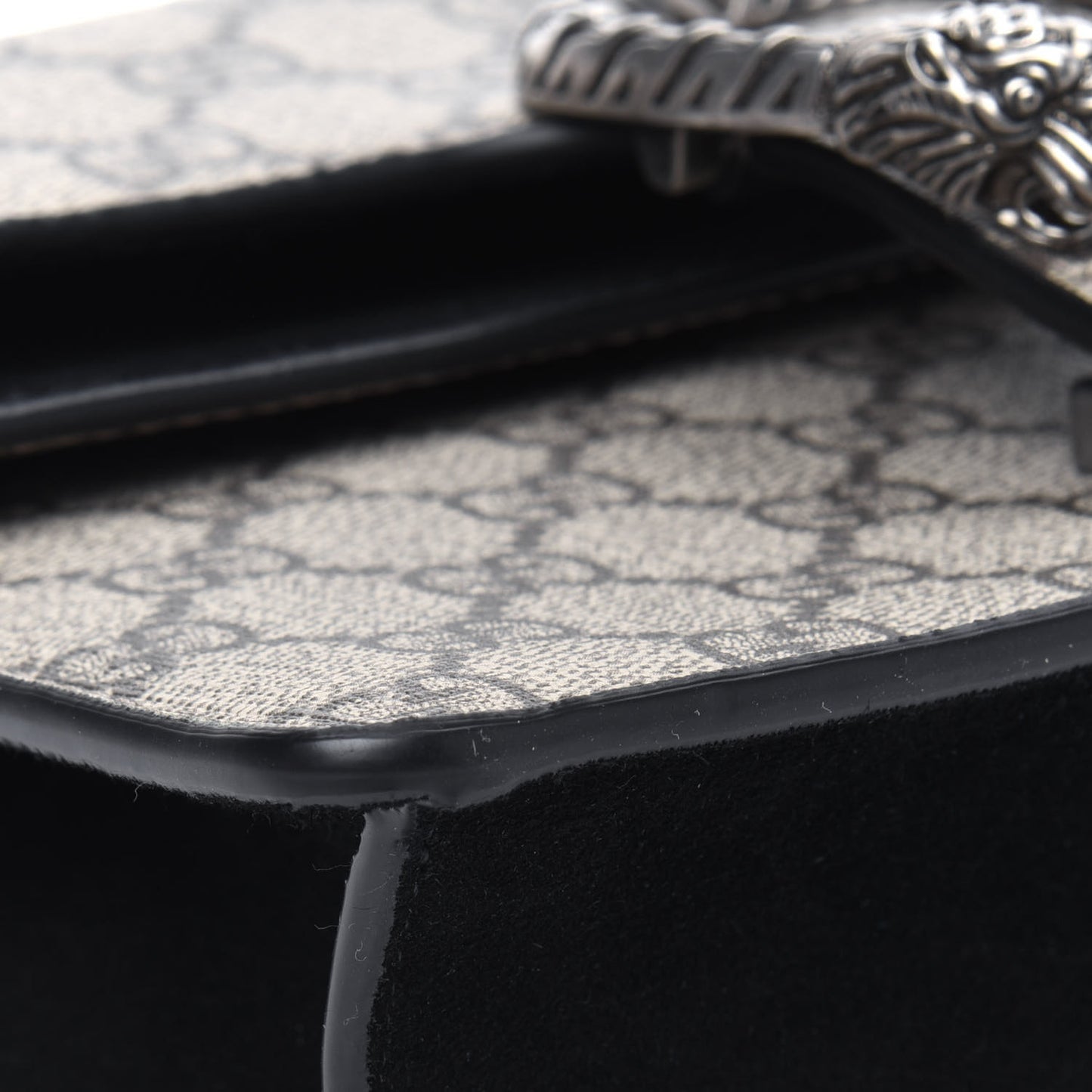GG Supreme Monogram Mini Dionysus Shoulder Bag Black