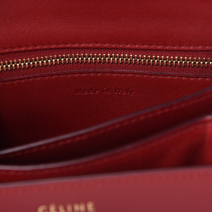 Celine Box Calfskin Small Classic Box Flap Bag Red 9 of 10