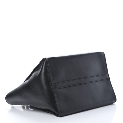 Prada Glace Calf Small Twin Pocket Tote Black 4 of 11