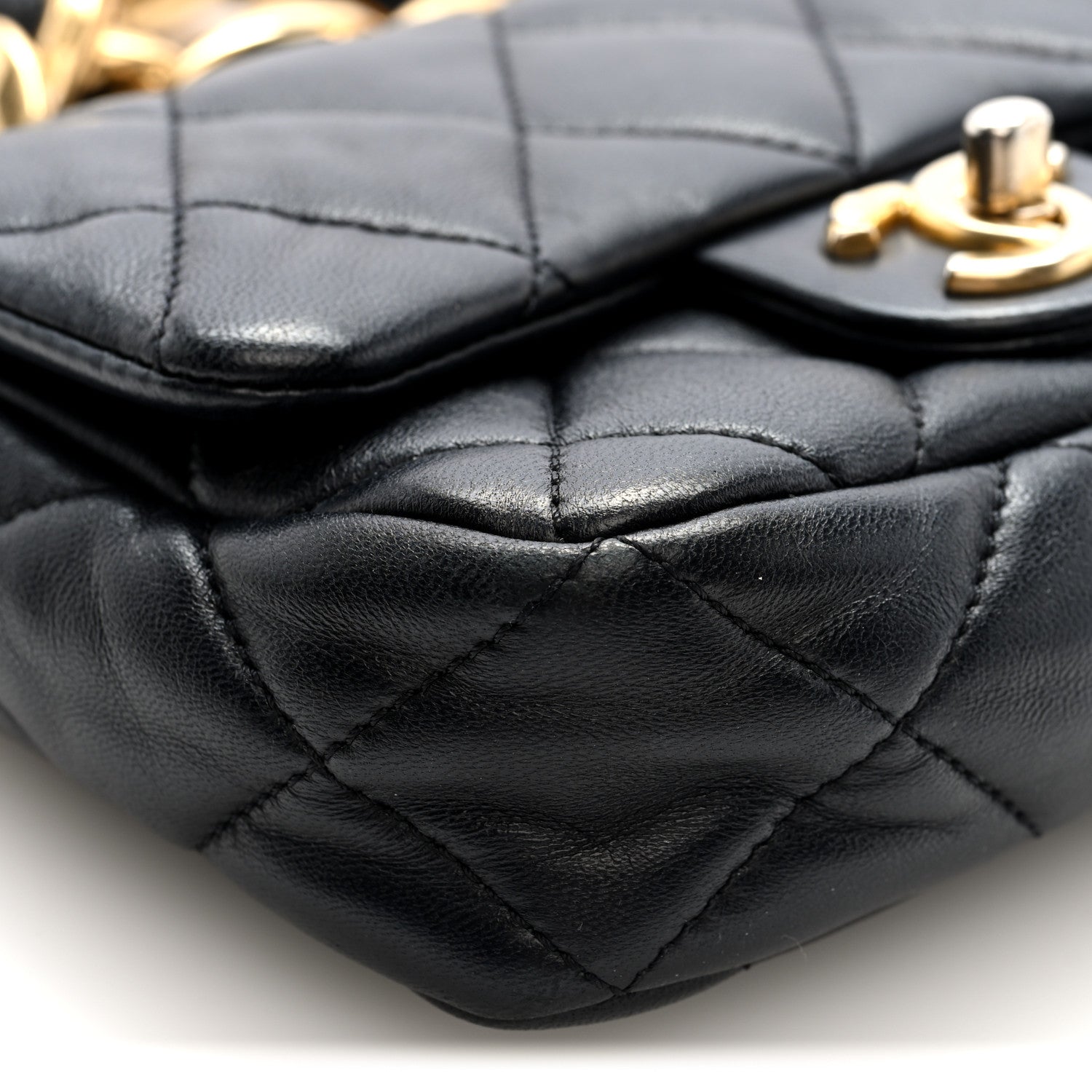 Chanel Lambskin Quilted Mini CC Funky Town Flap Black 9 of 10