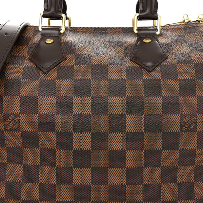 Louis Vuitton Damier Ebene Speedy Bandouliere 25 8 of 10