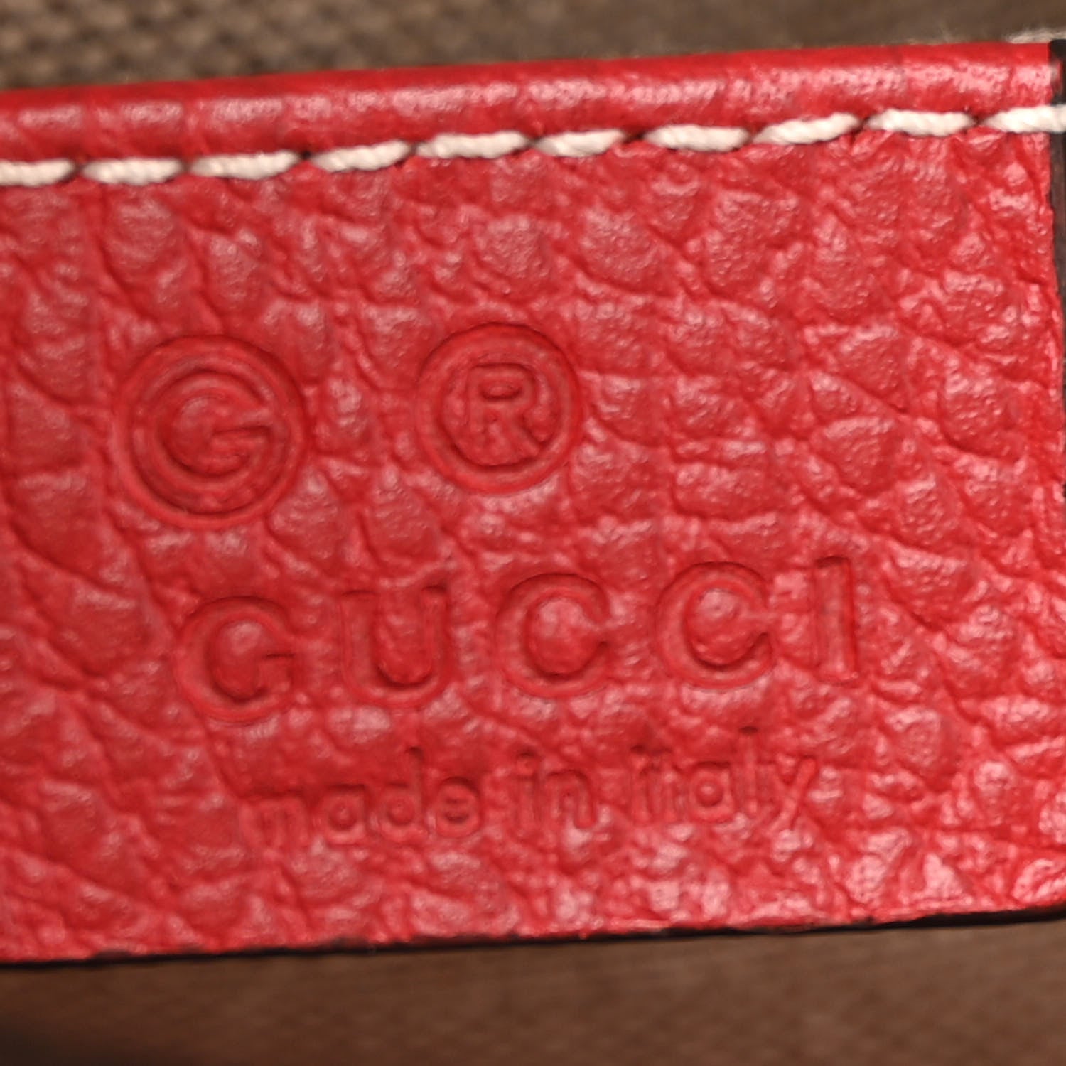 Gucci Monogram Mini Bree Messenger Bag Red 6 of 13