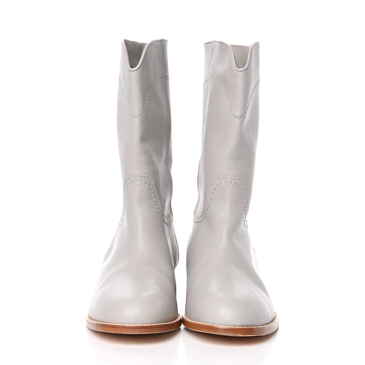 Calfskin Ascot CC Boots 41 Gray