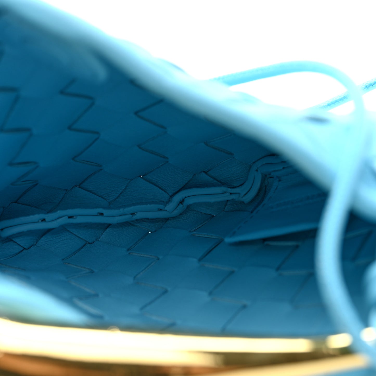Nappa Intrecciato Mini Sardine Bag Turquoise