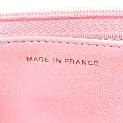 Chanel Caviar Quilted Wallet on Chain WOC Light Pink 7 of 12