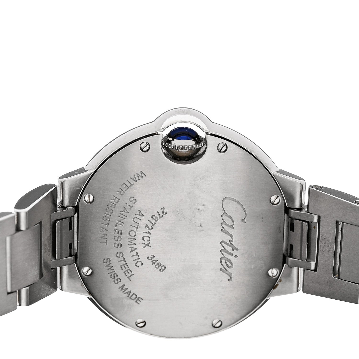 Cartier Stainless Steel Diamond 33mm Ballon Bleu De Cartier Automatic Watch 4 of 4