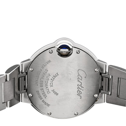 Cartier Stainless Steel Diamond 33mm Ballon Bleu De Cartier Automatic Watch 4 of 4
